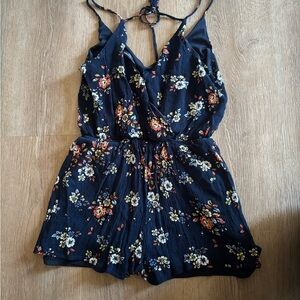 One Clothing navy Floral romper